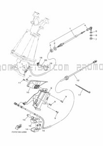 CONTROL CABLE pour Yamaha 2023 WaveRunner EX1050B-Y