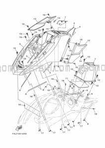 ENGINE HATCH 1 pour Yamaha 2023 JB1050-Y