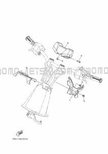 STEERING 3 pour Yamaha 2023 JB1050-Y