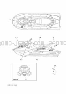 GRAPHIQUE pour Yamaha 2023 JB1050-Y