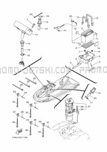 ELECTRICAL 3 pour Yamaha 2023 WaveRunner VX1050F