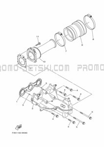 EXHAUST 1 pour Yamaha 2023 VX1050B-Y