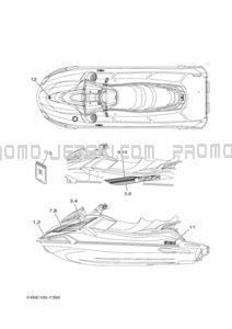 GRAPHIQUE pour Yamaha 2023 VX1050B-Y