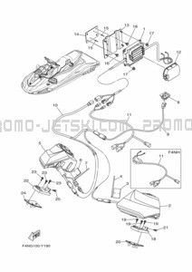 ELECTRICAL 4 pour Yamaha 2023 WaveRunner VX1050D-Y