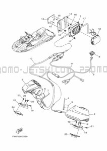 ELECTRICAL 4 pour Yamaha 2023 WaveRunner VX1050A-Y