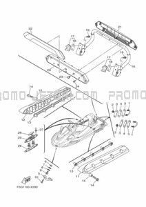 HULL & DECK 2 pour Yamaha 2023 FX1800A