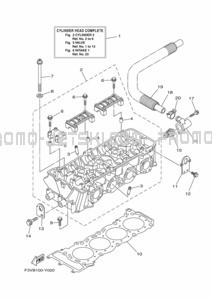 CYLINDER 2 pour Yamaha 2023 GP1800B-Y