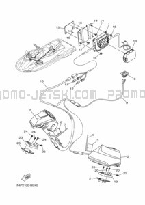 ELECTRICAL 4 pour Yamaha 2023 GP1800B-Y