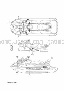 GRAPHICS pour Yamaha 2023 WaveRunner VX1800B