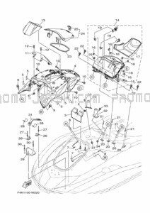 ENGINE HATCH 2 pour Yamaha 2023 WaveRunner VX1800A-Y