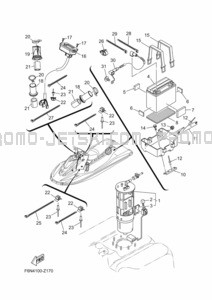 ELECTRICAL 3 pour Yamaha 2024 WaveRunner EX1050C-A