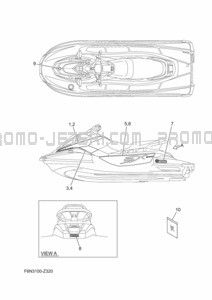 GRAPHIQUE pour Yamaha 2024 EX1050B-A