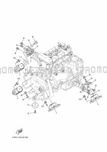 ENGINE MOUNT pour Yamaha 2024 WaveRunner SJ1050