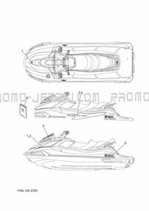 GRAPHIQUE pour Yamaha 2024 WaveRunner VX Cruiser (VX1050B-A)