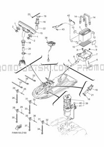 ELECTRICAL 3 pour Yamaha 2024 VX1050D-A