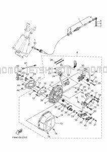 CONTROL CABLE pour Yamaha 2024 VX1050D-A