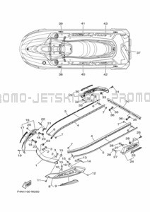 GUNWALE & MAT pour Yamaha 2024 VX1050A-A