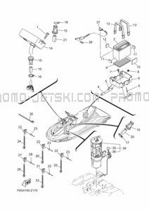 ELECTRICAL 3 pour Yamaha 2024 WaveRunner VX1050G-A