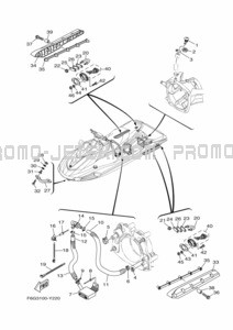 HULL & DECK pour Yamaha 2024 WaveRunner VX1050G-A