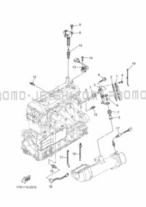 ELECTRICAL 2 pour Yamaha 2024 WaveRunner FX1900A