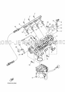 INTAKE 1 pour Yamaha 2024 FX1800B