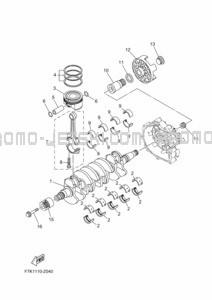 CRANKSHAFT & PISTON pour Yamaha 2024 FX1900B-A