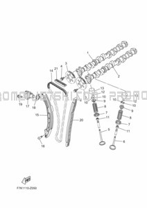 VALVE pour Yamaha 2024 WaveRunner FX1900B-A