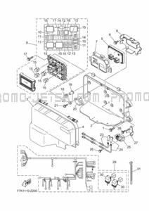 ELECTRICAL 1 pour Yamaha 2024 WaveRunner FX1900B-A