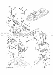 ELECTRICAL 3 pour Yamaha 2024 FX1900B-A