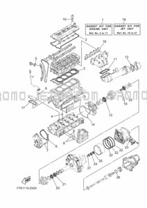 REPAIR KIT 1 pour Yamaha 2024 FX1900B-A