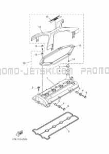 CYLINDER 1 pour Yamaha 2024 WaveRunner FX1900C