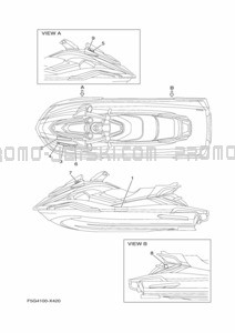 IMPORTANT LABELS pour Yamaha 2024 WaveRunner FX1800D