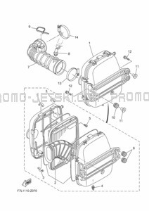 INTAKE 2 pour Yamaha 2024 GP1900A-A