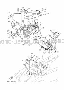 ENGINE HATCH 2 pour Yamaha 2024 GP1900A-A