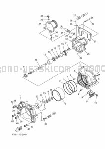 JET UNIT 1 pour Yamaha 2024 WaveRunner VX1900C-A