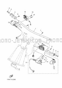 STEERING 1 pour Yamaha 2024 VX1900C-A