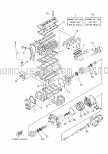 REPAIR KIT 1 pour Yamaha 2024 WaveRunner VX1900A-A