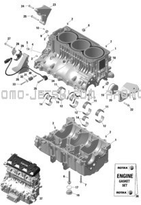 ROTAX - Crankcase pour Seadoo 2023 GTI SE 130