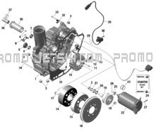 ROTAX - Magneto and Electric Starter pour Seadoo 2023 GTI SE 130