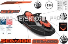 Body - Decals pour Seadoo 2023 GTI SE 130