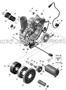 ROTAX - Magneto and Electric Starter pour Seadoo 2023 GTI SE 170