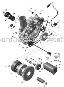 ROTAX - Magneto and Electric Starter pour Seadoo 2023 GTR 230