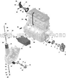 ROTAX - Engine Lubrication pour Seadoo 2023 GTX LIMITED 300