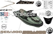 Body - Decals pour Seadoo 2023 GTX LIMITED 300