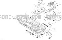 Body - Hull pour Seadoo 2023 EXPLORER PRO 170