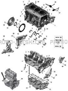 ROTAX - Crankcase pour Seadoo 2023 SPARK 60