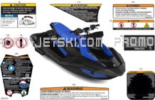 Body - Warning Decals pour Seadoo 2023 SPARK 90 - 2UP