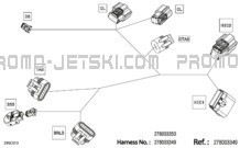 Electric - Steering Wiring Harness - 278003349 - Package BASE Without IBR pour Seadoo 2023 SPARK 90 - 3UP