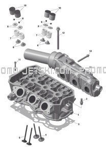 ROTAX - Cylinder Head pour Seadoo 2023 SPARK TRIXX - 2UP