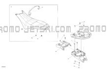 Body - Seat - Manta Green pour Seadoo 2023 SPARK TRIXX - 3UP